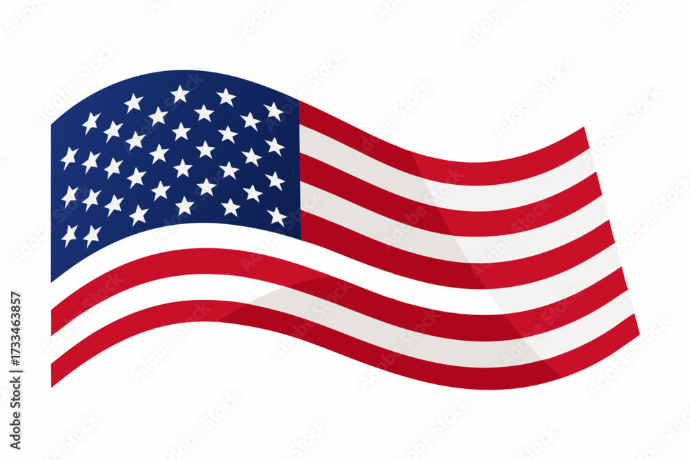 Fototapeta premium american flag vector illustration