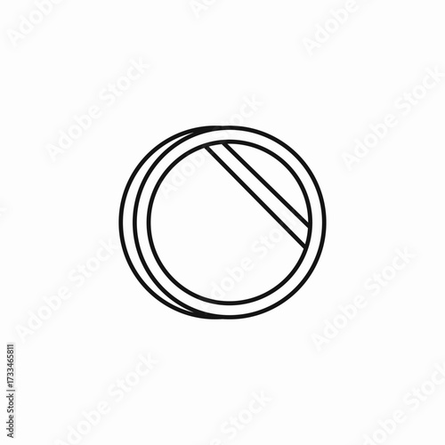 circular prohibited sign icon sign vector