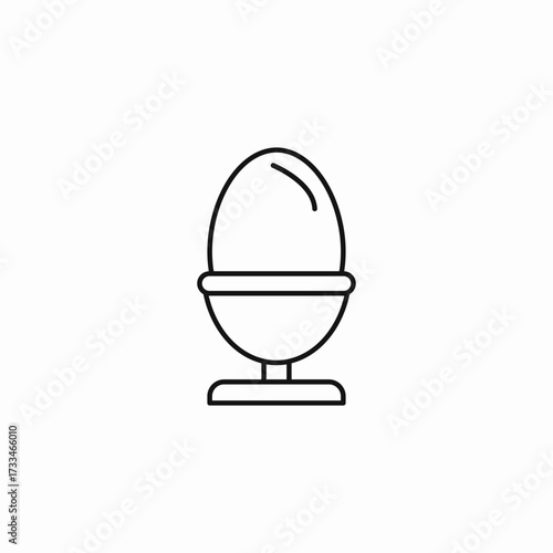 egg in cup icon sign vector