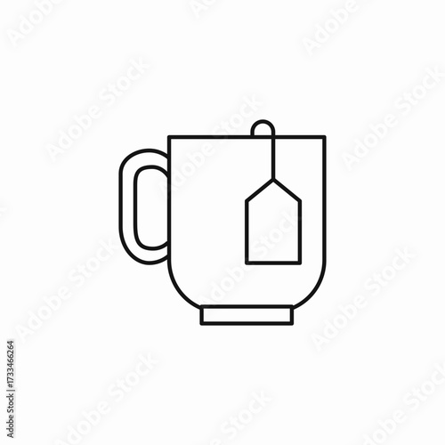 hot cup tea icon sign vector