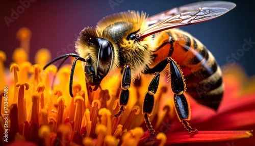 Close-up of a bee on a flower (2)