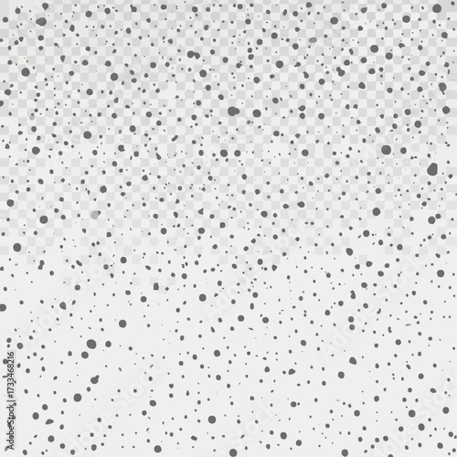 Vector spackle pattern texture with irregular blotches and specks, seamless scalable grunge background