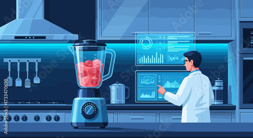 Innovative food science: Analyzing nutritional data of smoothie ingredients in lab