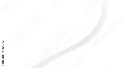 Minimalist white background with smooth, curved lines. The background is clean and modern. White background creates a sleek texture. Abstract minimal curved layered texture background vector