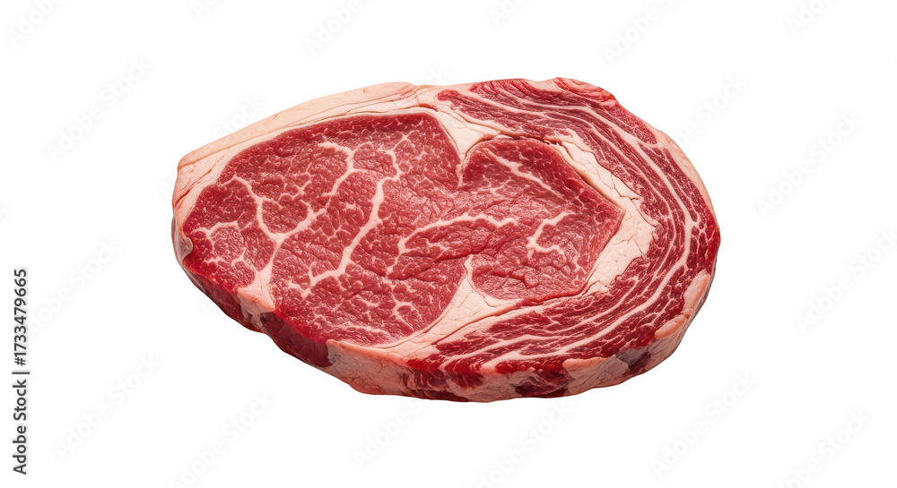 Fototapeta premium Raw Ribeye Steak Closeup View