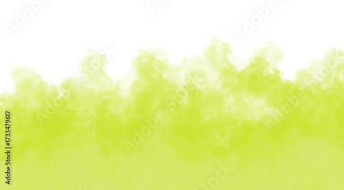 Wispy yellow smoke billowing against a dark background