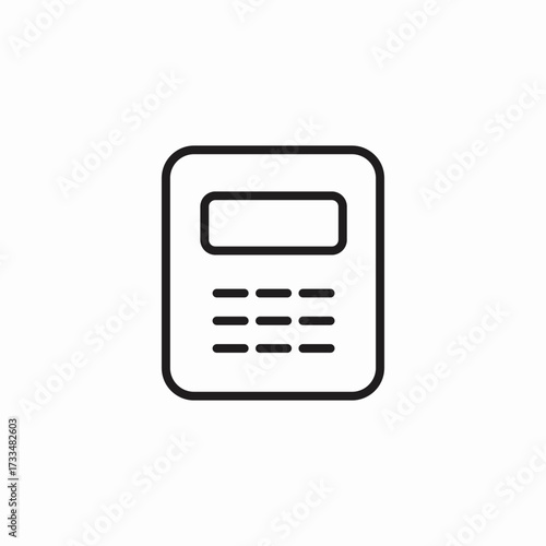 calculator app icon icon sign vector