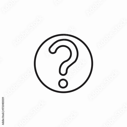 question mark inquiry icon sign vector