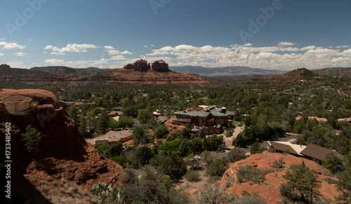 Scenic View of Cathedral Rock and Sedona Valley