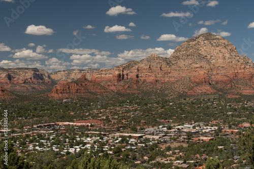 Sedona Town and Red Rock Overlook