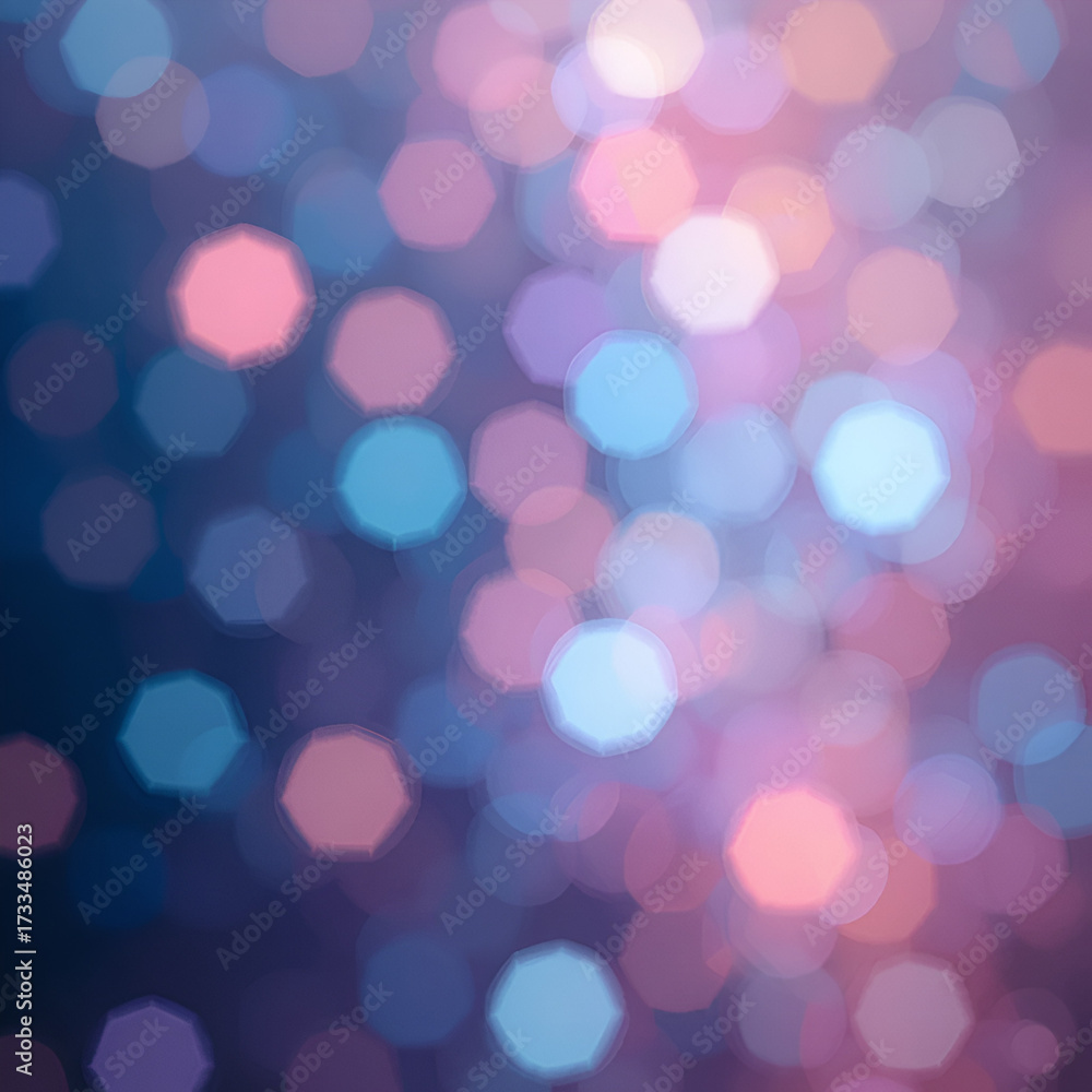 Fototapeta premium Bokeh polygonal pastel