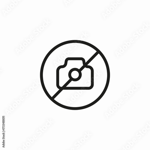 no photography allowed icon sign vector