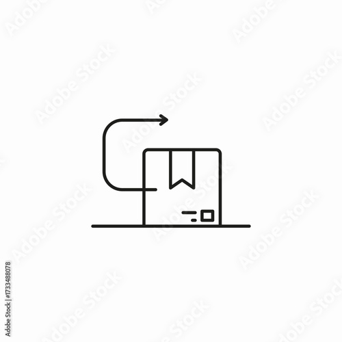 package return policy icon sign vector