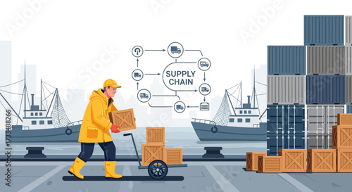 Efficient logistical operations: Supply chain visualization with maritime trade focus