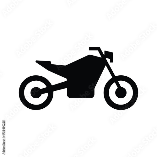 motorcycle icon isolated on white background