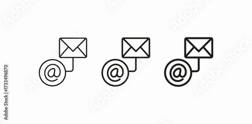 email delivery envelope icon sign vector