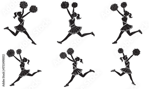 Cheerleading Dance Moves for Beginners Silhouette