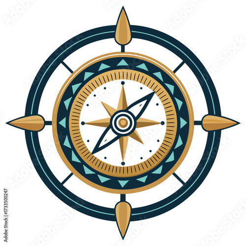 Golden star symbol with pink and blue gems inside.