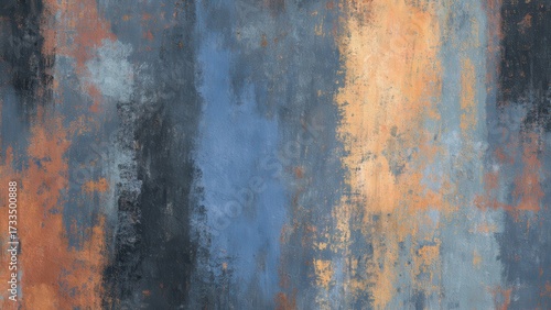 ネイビーとゴールドの抽象ペイントテクスチャ_2