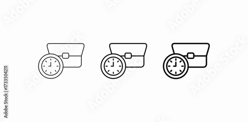 business work schedule icon sign vector