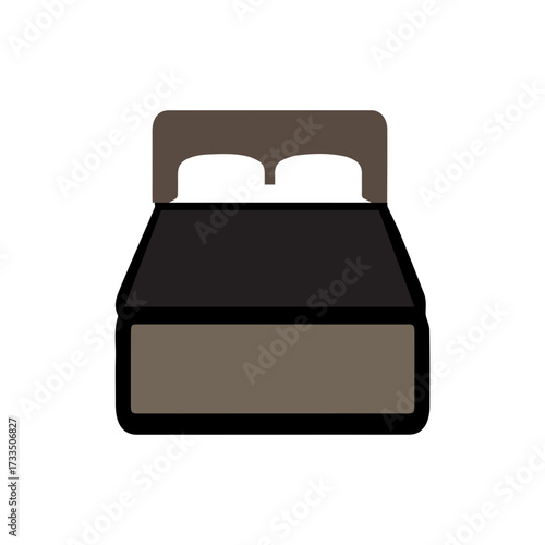 Double Bed Furniture Icon
