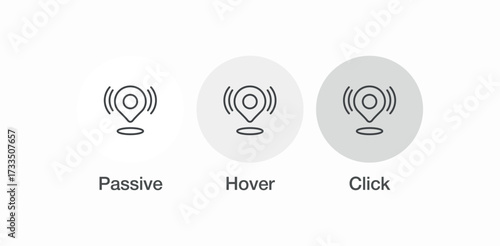 location broadcast signal icon sign vector