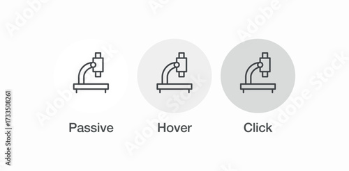 scientific laboratory microscope icon sign vector