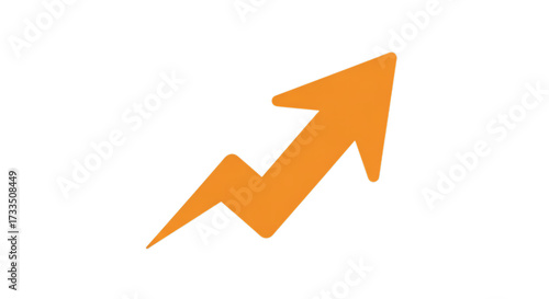 Orange lightning bolt arrow pointing upwards on a black background Free Download Orange lightning bolt arrow pointing upwards on a black background - GFXLoad