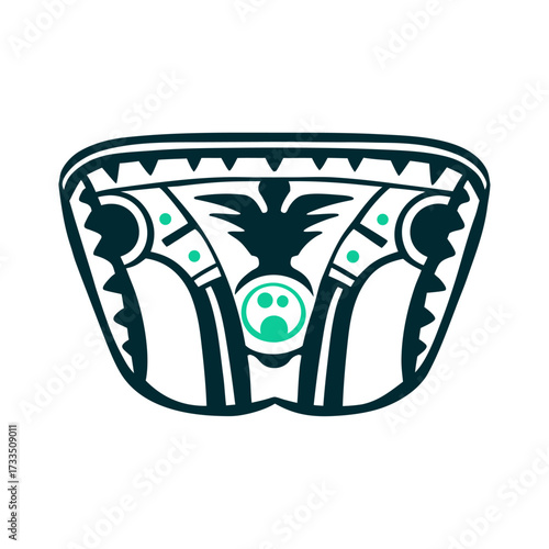 Maya Hip Protector for Ballgame, Mesoamerica Maya Bul Hip Protector Mesoamerica Used in hip ball variants