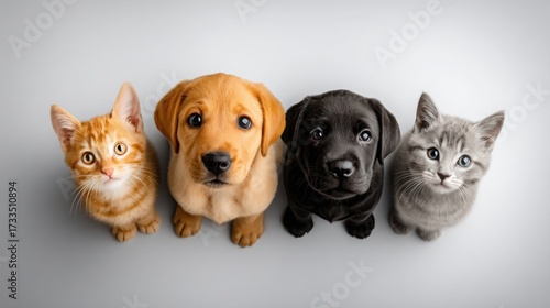 Wallpaper Mural Beautiful collection of adorable cats and dogs including puppies and kittens showcasing cute furry animals in playful and charming poses for pet lovers Torontodigital.ca