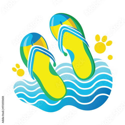 flip flops vector illustration