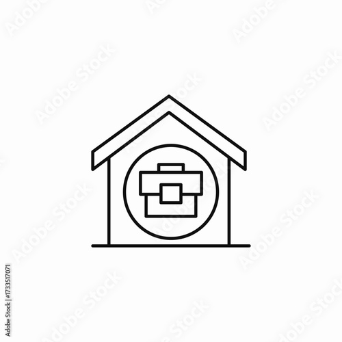 work from home icon sign vector