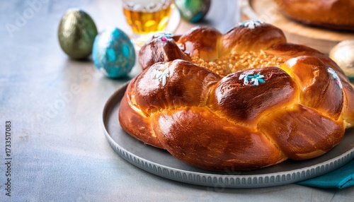 Traditional Portuguese Easter Bread Folar