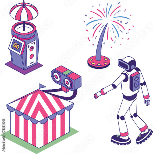 Step right up to the future of fun! Experience the excitement of the carnival in virtual reality, a modern celebration with thrilling entertainment