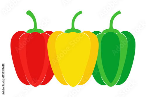 Bright colorful capsicum