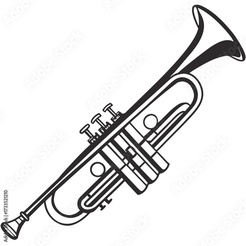 trumpet vector illustration