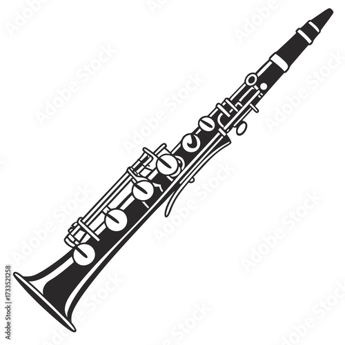trumpet isolated on white