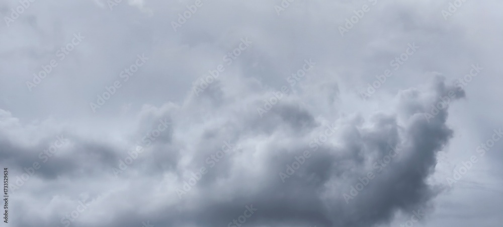 Fototapeta premium Cloudy skies make the sky look dark.