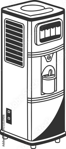 illustration of household appliances