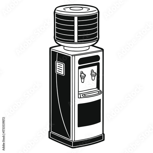 vector illustration of an electric stove