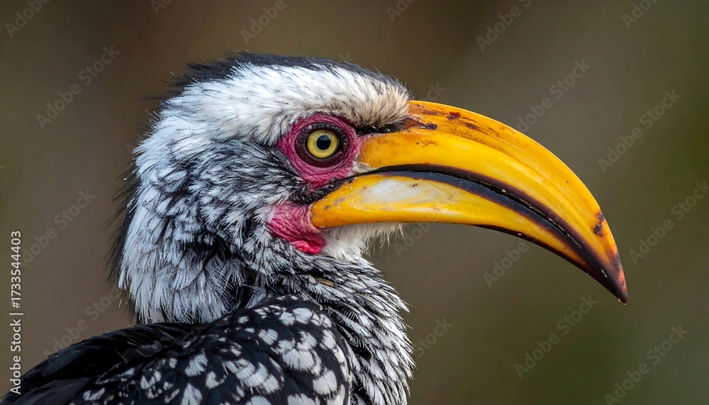 Obraz premium Close-up profile of a hornbill