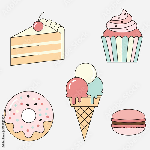 Charming Array of Freshly Prepared Desserts and Pastries, Whisking Up Sweet Memories for Every Occasion