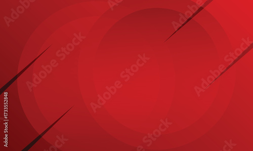 Red gradient abstract background. Dynamic shapes composition. Circles red gradient opacity simple backdrop. Eps10 vector
