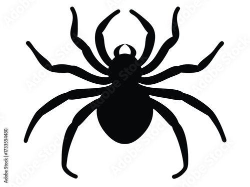 crawling spider silhouette vector icon