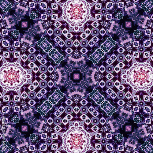 Seamless abstract art pattern. woven endless pattern. Square abstract background