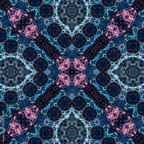 Seamless abstract art pattern. woven endless pattern. Square abstract background