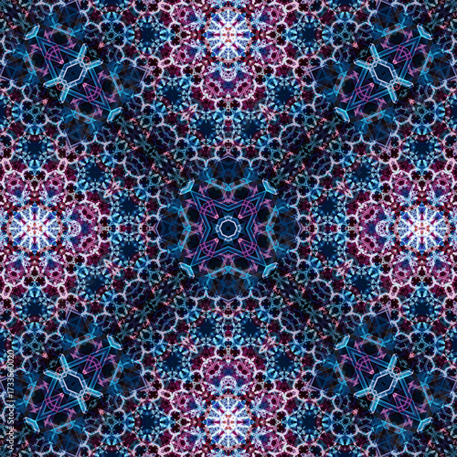 Seamless abstract art pattern. woven endless pattern. Square abstract background