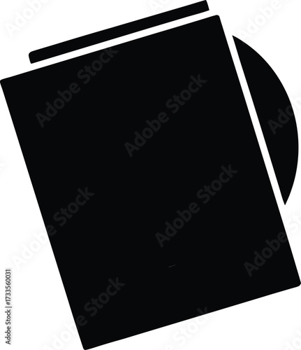 passport with stamp marks illustration on transparent background