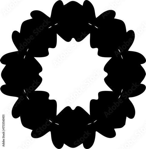 Fall Wreaths Silhouette Vector Illustration | Autumn, Leaves, Harvest, Seasonal Design