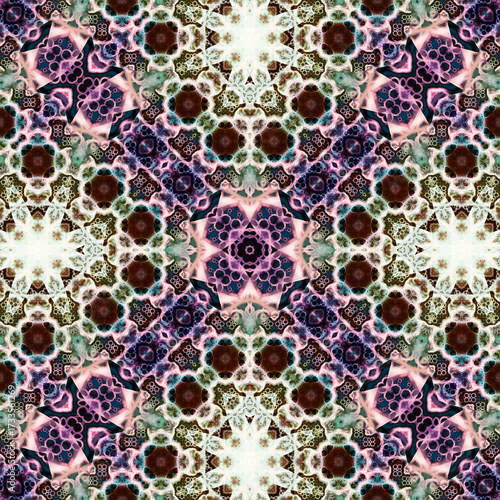 Seamless abstract art pattern. woven endless pattern. Square abstract background